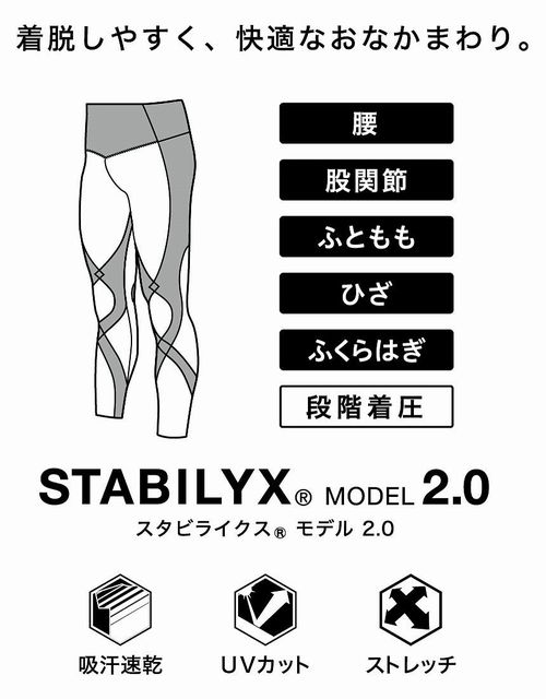 タイツ・ワコールCW-X　 スポーツタイツ スタビライクスモデル2.0  メンズ