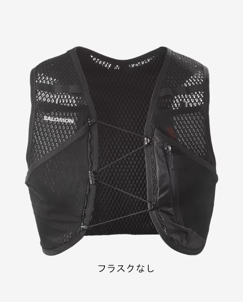 �T�������E�T������ ACTIVE SKIN 4 NO FLASKS  ���j�Z�b�N�X �����j���O�x�X�g�i�t���X�N�Ȃ��jBLACK / METAL